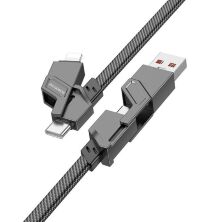 USB Кабель Borofone BU43 USB/Type-C - Type-C/Lightning (1.2м) (черный)