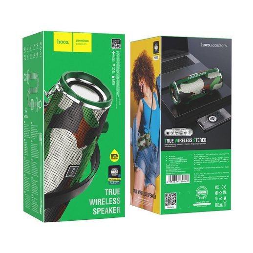 Колонка бездротова HOCO BS40, army green