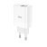 Мережевий зарядний пристрій HOCO NT9 TYPE-C PD 20W + USB QC 3.0, БІЛИЙ