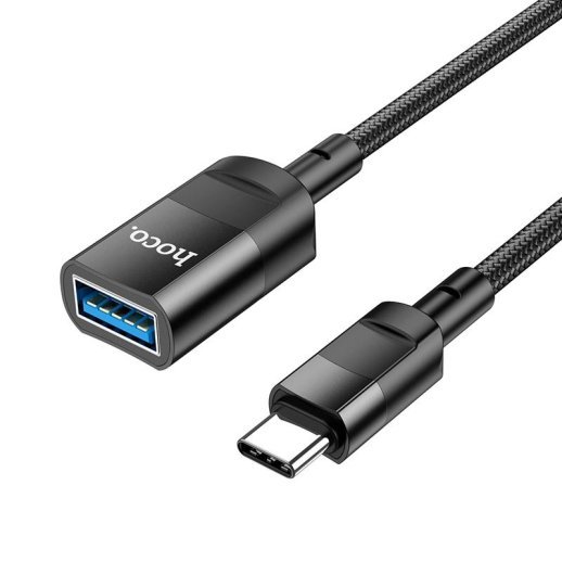 OTG-КАБЕЛЬ HOCO U107 USB Type-C (папа) -> USB Type-A (мама), 1,20м