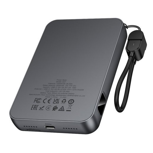 Power Bank HOCO Q47 "Shine" PD20W 10000 mAh з ігровою консоллю, чорний