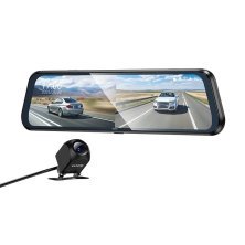 Автомобільний відеореєстратор HOCO DV16 9.66-inch дзеркало + камера зад. виду, чорний