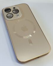 Чехол AG-ACRYLICS  Magsafe for Apple Iphone 15 Pro Golden Titanium