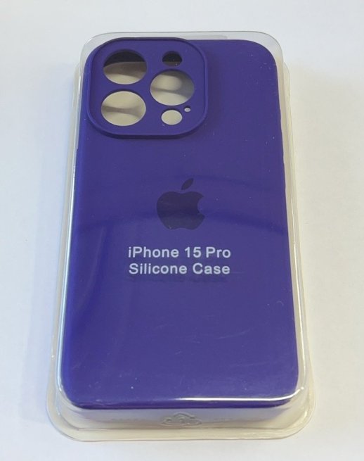 Чехол Silicone Case Copy Apple iPhone 15 Pro Square Deep Purple, 06