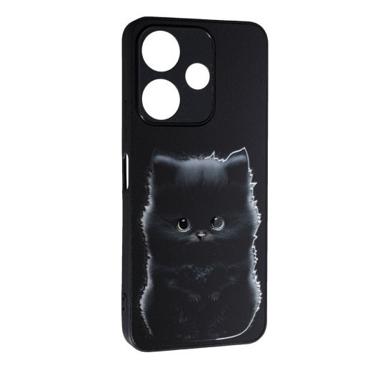 Накладка Fashion Mix для Xiaomi Redmi 13/Poco M6 Black Cat