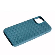 Накладка Шкіра Плетіння для Apple iPhone 14 Plus Grey