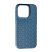 Накладка Leather Case Weaving для Apple iPhone 15 Pro Max Navy Blue