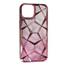 Накладка Abstraction Color для Apple iPhone 14 Pink