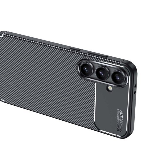 Накладка Tpu Carbon для Samsung S24 FE Black