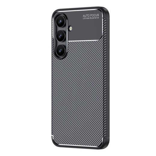 Накладка Tpu Carbon для Samsung S24 FE Black