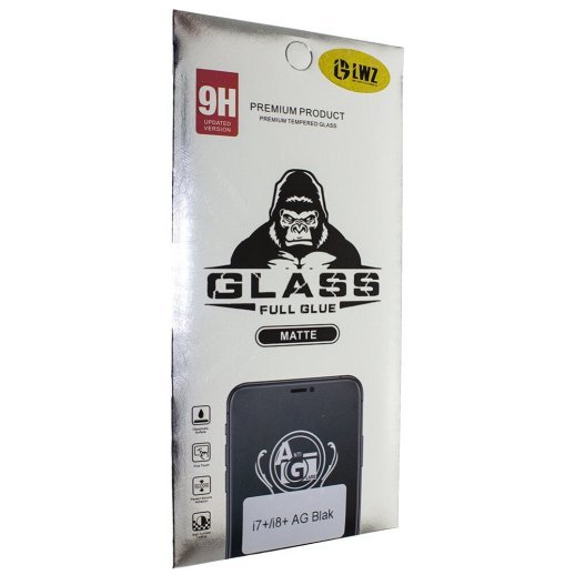 Захисне скло матове 11D 9H i-flexi FULL GLUE APPLE IPHONE 7 PLUS | 8 PLUS ЧОРНИЙ