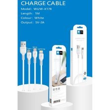 Кабель USB WUW X178 USB - Type-C 2A БІЛИЙ (500)