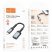 Конвертор HOCO UA24 OTG Lightning (папа) - USB 2.0 (мама) 16.5 см, сірий