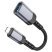 Конвертор HOCO UA24 OTG Lightning (папа) - USB 2.0 (мама) 16.5 см, сірий