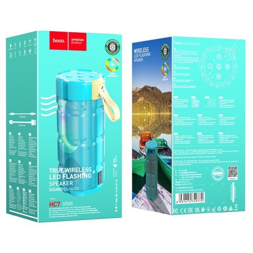 Колонка бездротова HOCO HC7, бірюзовий