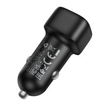 Автомобільний зарядний пристрій BOROFONE BZ34 QC3.0, ЧОРНИЙ