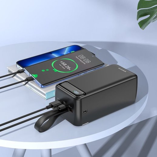 Power Bank Borofone BJ14D PD20W + QC3.0 50000mah ЧОРНИЙ