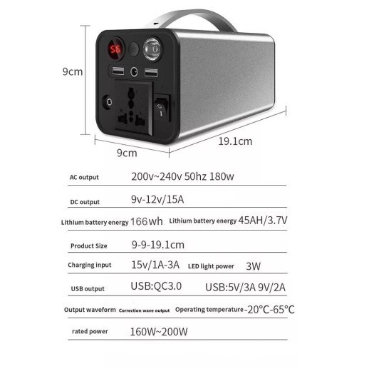 Power Station OKD-180 180W 251.6Wh (68000 mAh)