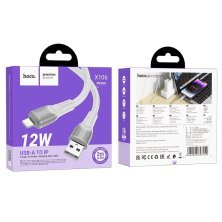 USB кабель HOCO X106 USB - Lightning 2.4A 2 метри, білий