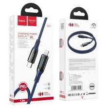 USB-C кабель HOCO S51 Type-C - Lightning 1.2M синiй