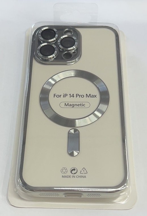 Case Magsafe With Frame for Apple Iphone 14 ProMax Deep Purple