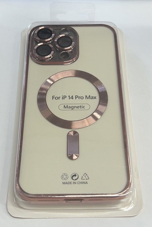 Case Magsafe With Frame for Apple Iphone 14 ProMax Deep Purple