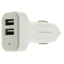 Автомобільний зарядний пристрій WUW C70 2 USB 2.1A БІЛИЙ (20)