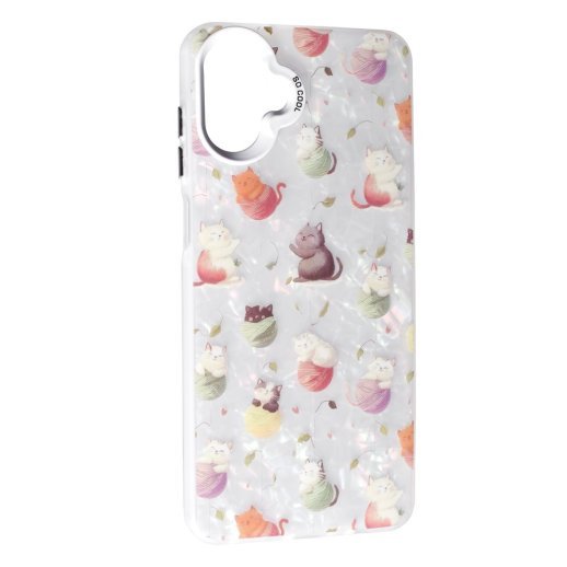 Чохол Soft Milky для Samsung A07 Cat with threads