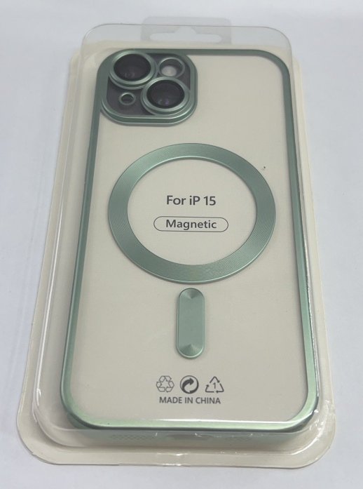 Case Magsafe With Frame Matte for Apple Iphone 15 Black