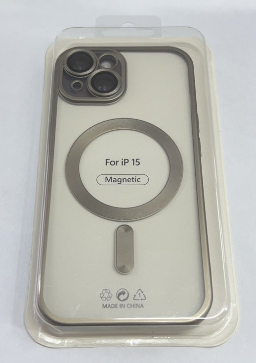 Case Magsafe With Frame Matte for Apple Iphone 15 Black