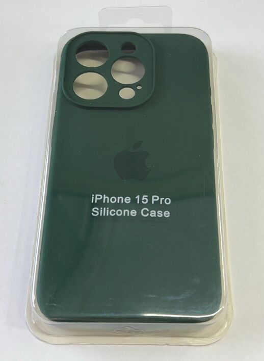 Чехол Silicone Case Copy Apple iPhone 15 Pro Square Green, 08