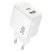 Мережевий зарядний пристрій BOROFONE BAS45A PD 30W + USB QC3.0, білий