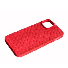 Накладка Шкіра Плетіння для Apple iPhone 14 Plus Red
