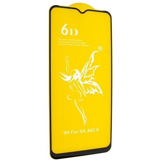 Захисне скло 6D PREMIUM SAMSUNG A025 Galaxy A02S 2021 ЧОРНИЙ