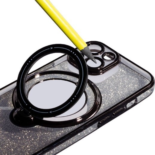 Накладка TPU With Stand для Apple iPhone 15 Black