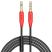 Кабель AUX HOCO UPA12 + Микрофон 3 pin (1М) (30pc) (черный)