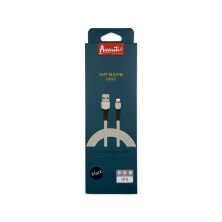 USB Cable Avantis AC-120i Soft Silicone Lightning White
