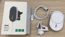 Автоутримувач Wireless MagSafe Magnetic 15W Ellipse Белый