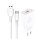Мережевий зарядний пристрій WUW T66 2A + USB кабель Micro-USB
