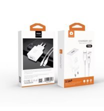 Мережевий зарядний пристрій WUW T66 2A + USB кабель Micro-USB