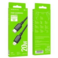 USB-C кабель BOROFONE BX93 Super power PD 20W charging data Type-C - Lightning