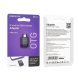 Перехідник BOROFONE BV18 OTG Lightning (папа) - USB 2.0 (мама), ЧОРНИЙ