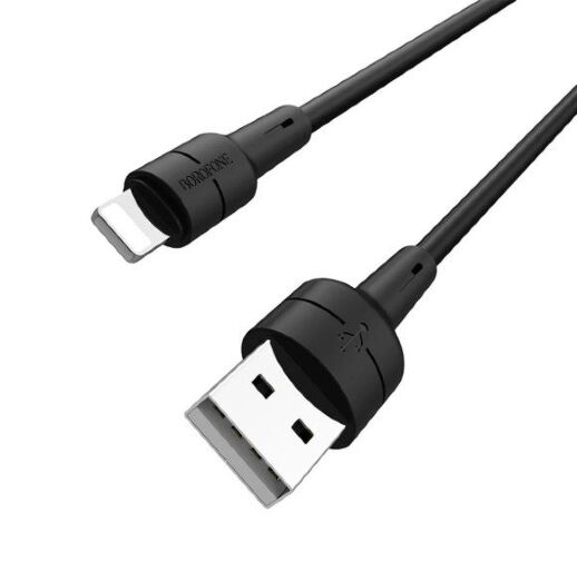 USB кабель BOROFONE BX30 USB - Lightning, чорний