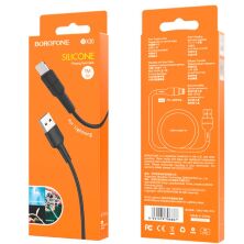 USB кабель BOROFONE BX30 USB - Lightning, чорний
