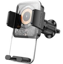 Автомобільний тримач BOROFONE BH209 15W бездротова швидка зарядка - повітряна решітка
