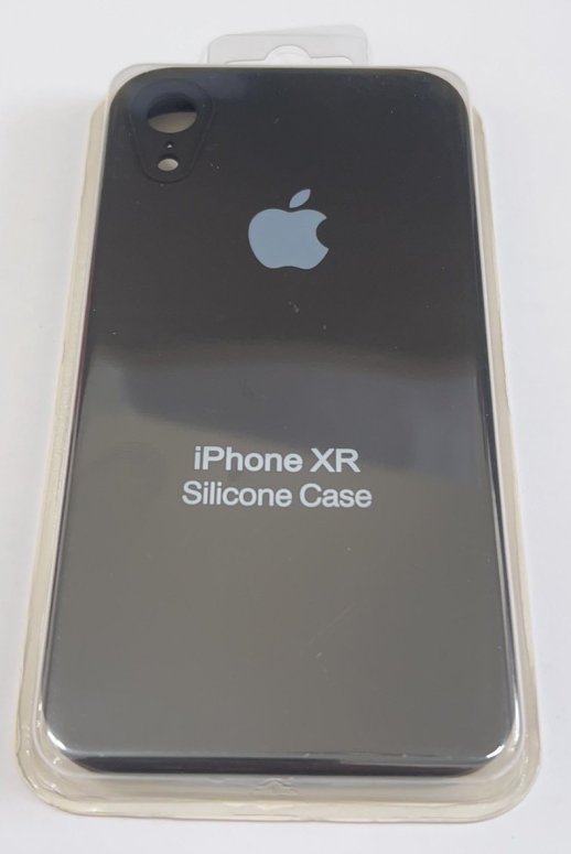 Чохол Silicone Case Copy Apple iPhone Xr Square Black 01
