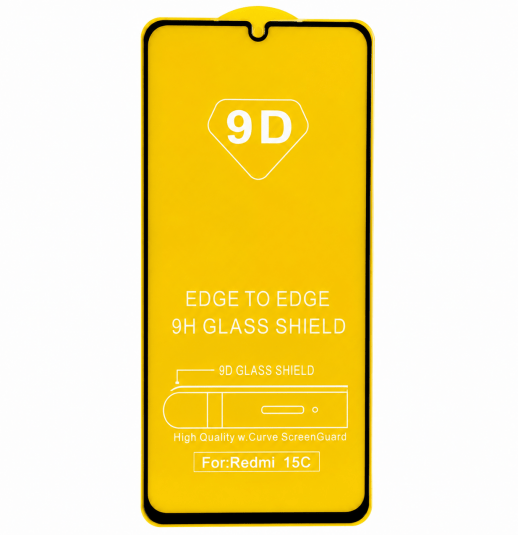 Захисне скло 9D XIAOMI Redmi 15C