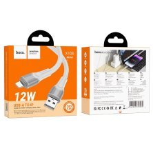 USB кабель HOCO X106 USB - Lightning 2.4A 3 метри, білий