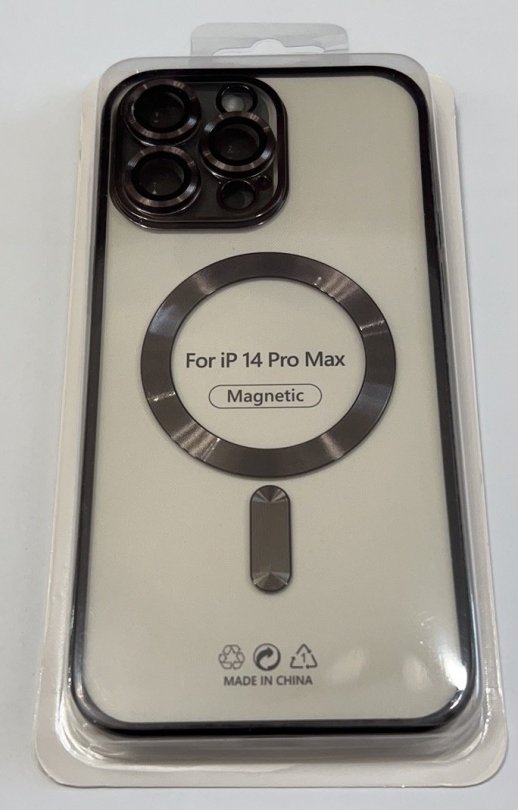 Case Magsafe With Frame for Apple Iphone 14 ProMax Gold