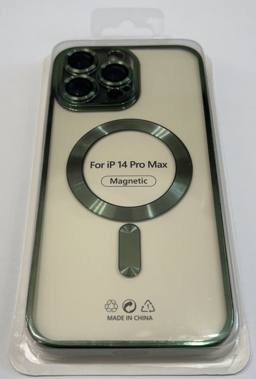 Case Magsafe With Frame for Apple Iphone 14 ProMax Gold